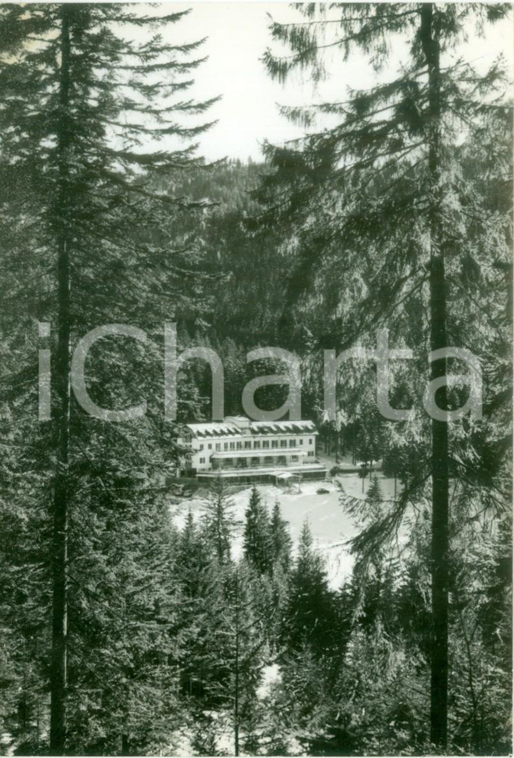 Cartolina originale da collezione 1968 GROMO (BG) Hotel SPIAZZI in Alta Valle SERIANA *Cartolina FG VG 1
