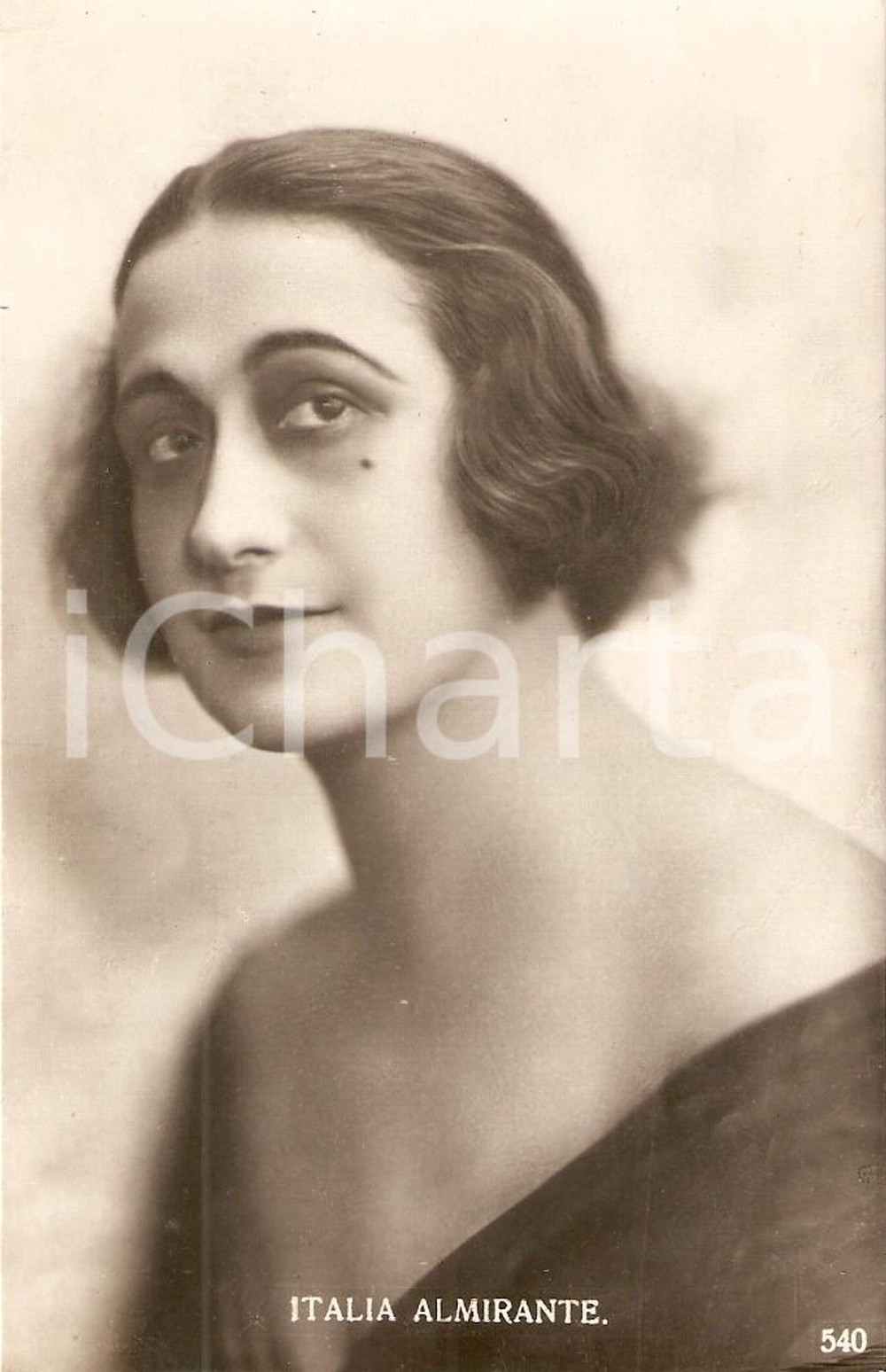 Cartolina originale da collezione 1925 ca CINEMA Italia ALMIRANTE Ritratto *Cartolina FP NV 1