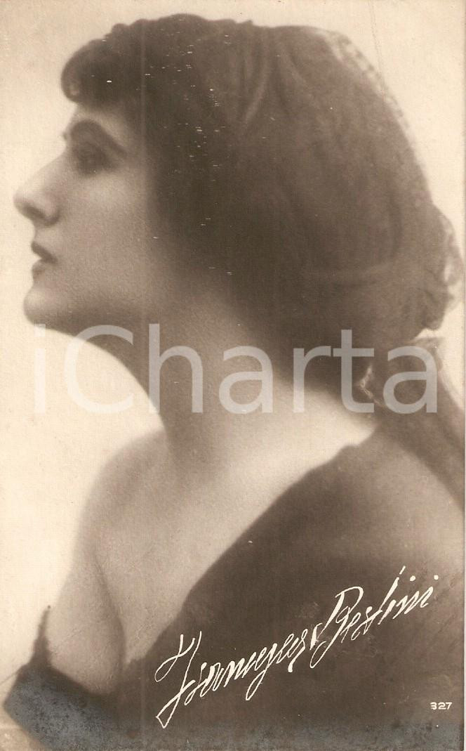 Cartolina originale da collezione 1920 ca CINEMA Francesca BERTINI Ritratto con velo Cartolina FP NV 1