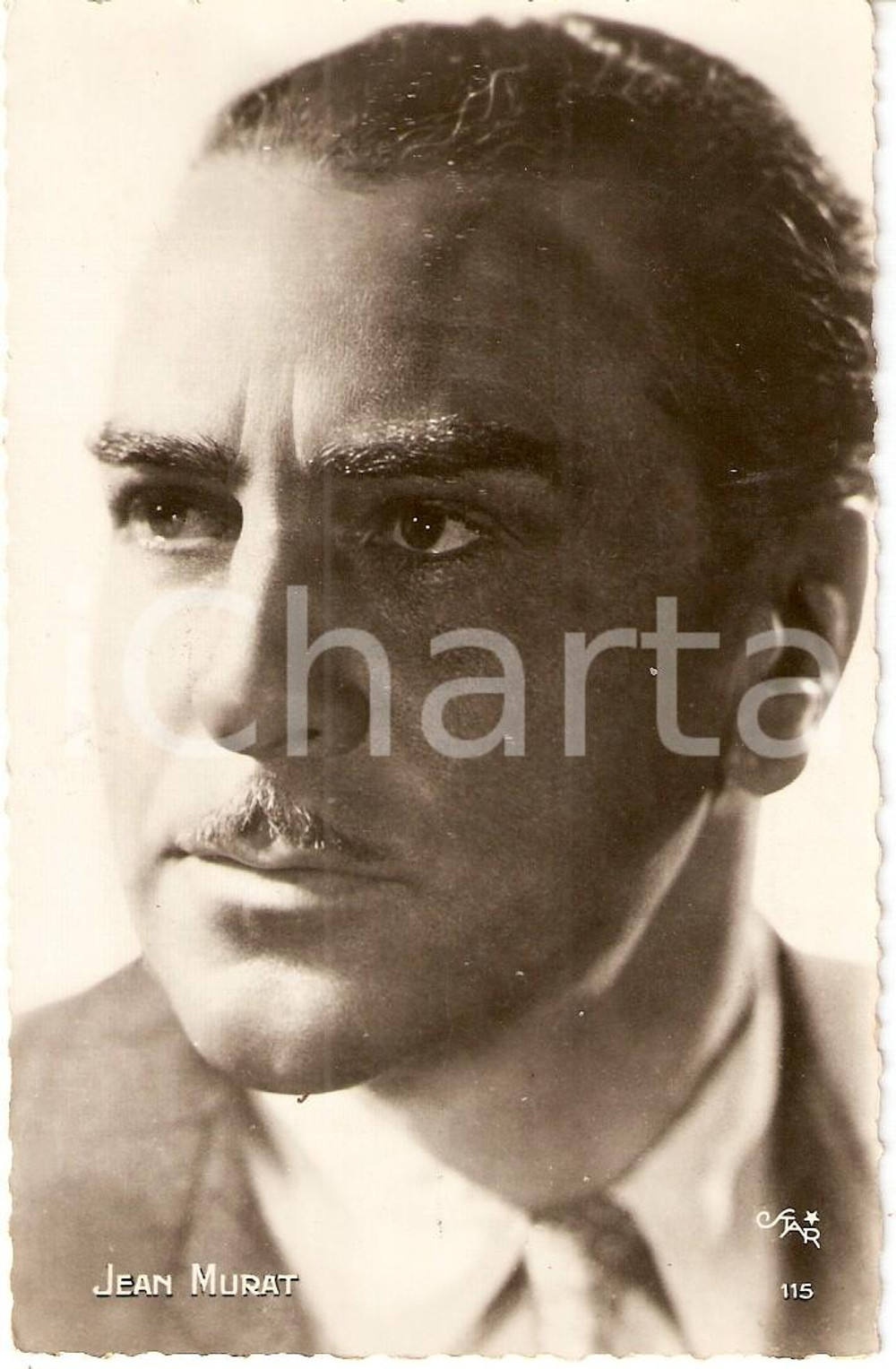 Cartolina originale da collezione 1940 ca CINEMA Actor Jean MURAT Portrait *Cartolina FP NV 1