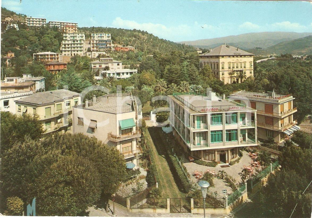 Cartolina originale da collezione 1955 ca ALBISSOLA MARINA SV Albergo CORALLO Pensione SPLENDOR Cartolina FG 1