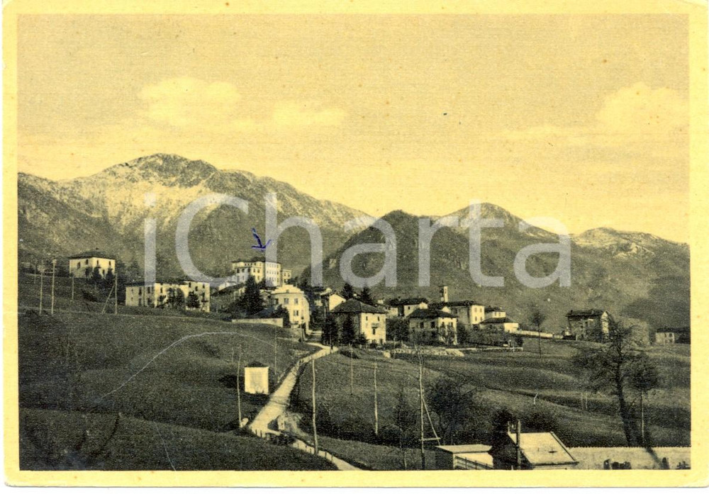 Cartolina originale da collezione 1955 CASSINA VALSASSINA (LC) Veduta del paese e della valle *Cartolina FG VG 1