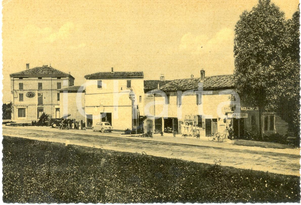 Cartolina originale da collezione 1950 ca POGGIO RENATICO (FE) Veduta centro di GALLO FERRARESE *ANIMATA FG NV 1