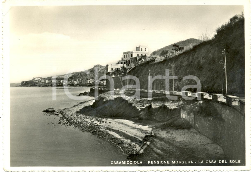 Cartolina originale da collezione 1957 CASAMICCIOLA (NA) Pensione MORGERA La Casa del Sole *Cartolina FG VG 1
