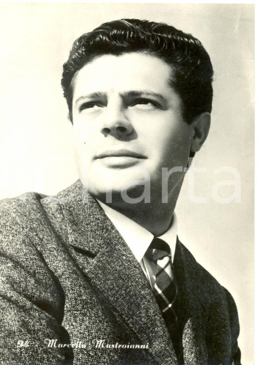 Fotografia d epoca originale 1950 ca Il giovane Marcello MASTROIANNI Fotografia seriale 1