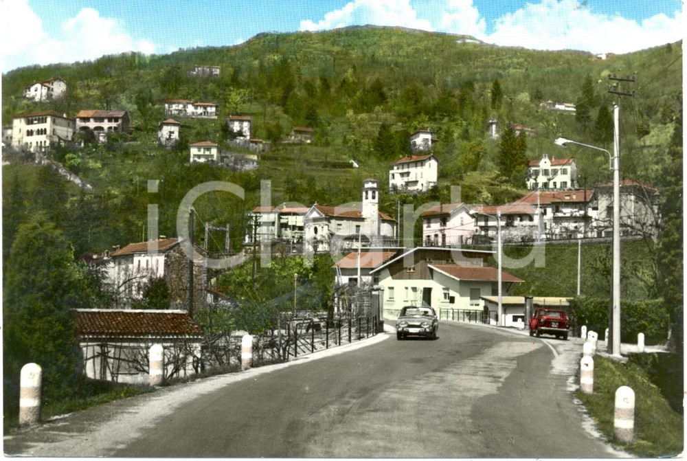 Cartolina originale da collezione 1963 LUINO (VA) Scorcio panoramico frazione COLMEGNA *Cartolina FG VG 1