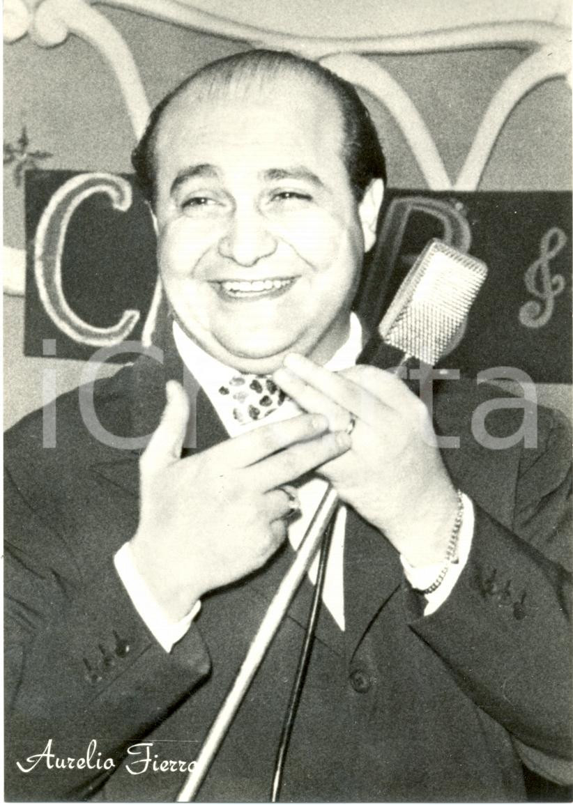 Cartolina originale da collezione 1961 Aurelio Fierro  Festival di Sanremo Cantante 1