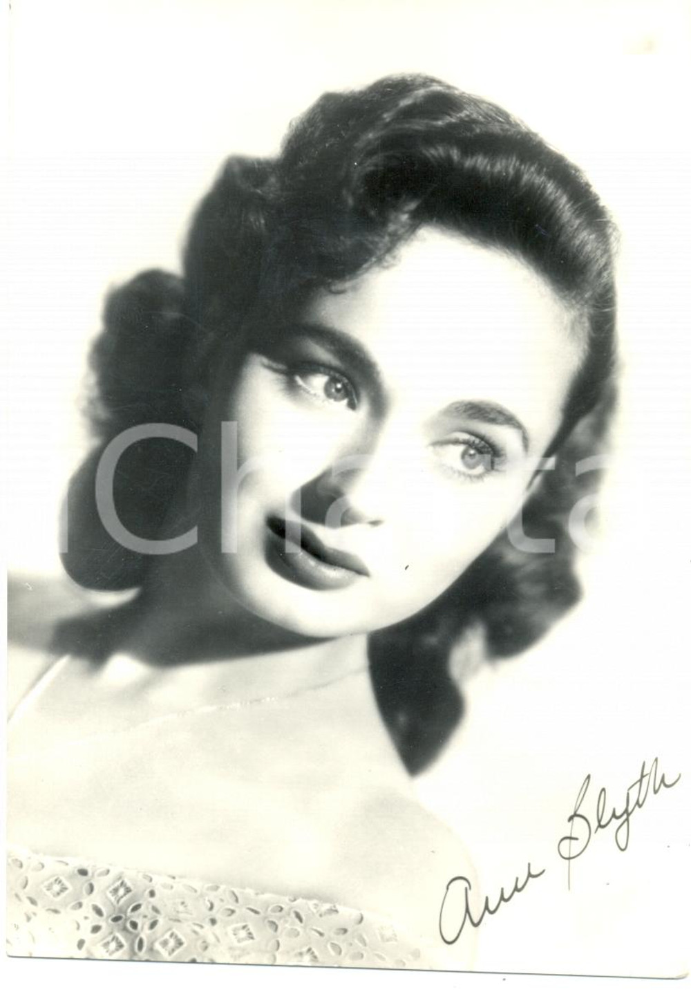 Cartolina originale da collezione 1955 ca CINEMA Ann BLYTH Attrice Ritratto fotografico *Cartolina FG NV 1