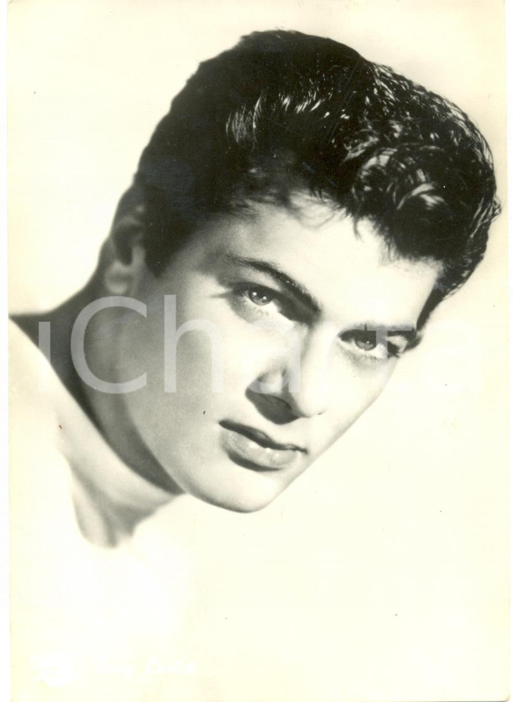 Cartolina originale da collezione 1955 ca CINEMA Tony CURTIS Ritratto fotografico *Cartolina UNIVERSAL 1