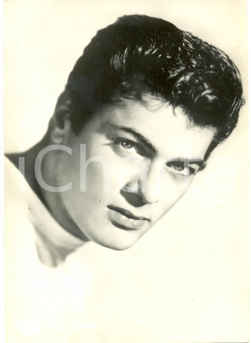 Cartolina originale da collezione 1955 ca CINEMA Tony CURTIS Ritratto fotografico Cartolina UNIVERSAL 1