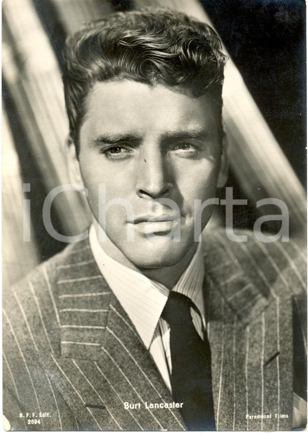Cartolina originale da collezione 1955 ca Burt LANCASTER Ritratto fotografico *Cartolina PARAMOUNT FP NV 1
