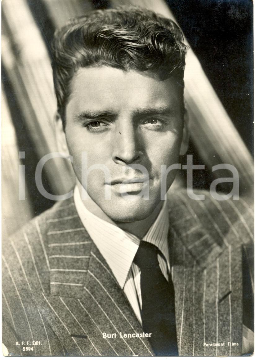 Cartolina originale da collezione 1955 ca Burt LANCASTER Ritratto fotografico Cartolina PARAMOUNT FP NV 1