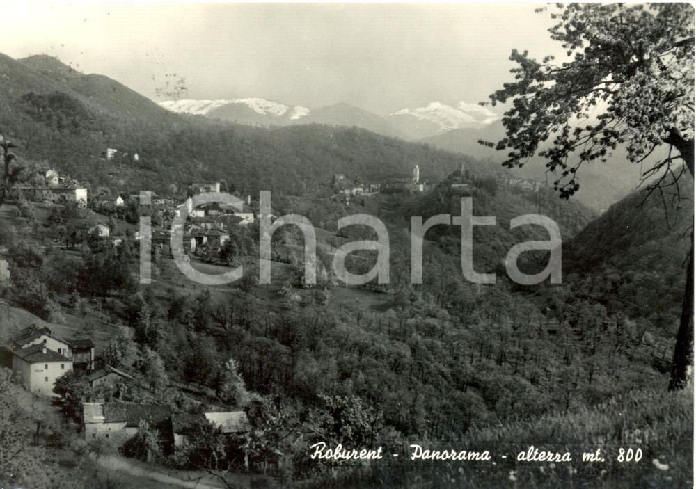 Cartolina originale da collezione 1960 ROBURENT (CN) Panorama generale *Cartolina postale FG VG 1