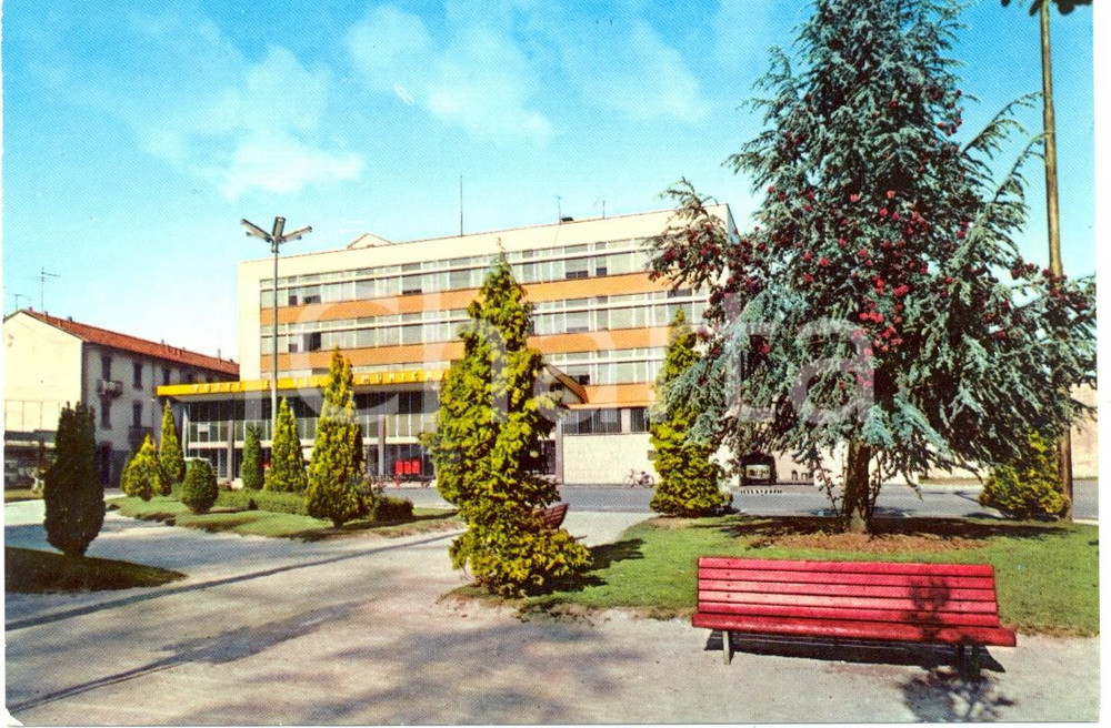 Cartolina originale da collezione 1960 ca BUSTO ARSIZIO VA Palazzo POSTE in Piazzale FACCHINETTI FG NV VINTAGE 1