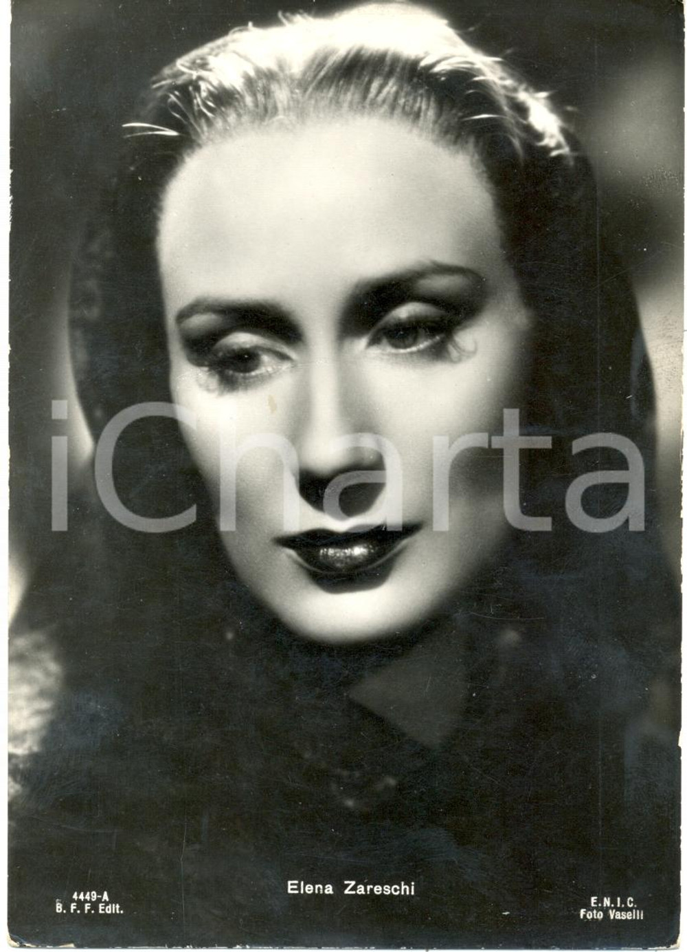 Cartolina originale da collezione 1950 ca CINEMA Elena ZARESCHI Ritratto attrice *Cartolina FG NV 1