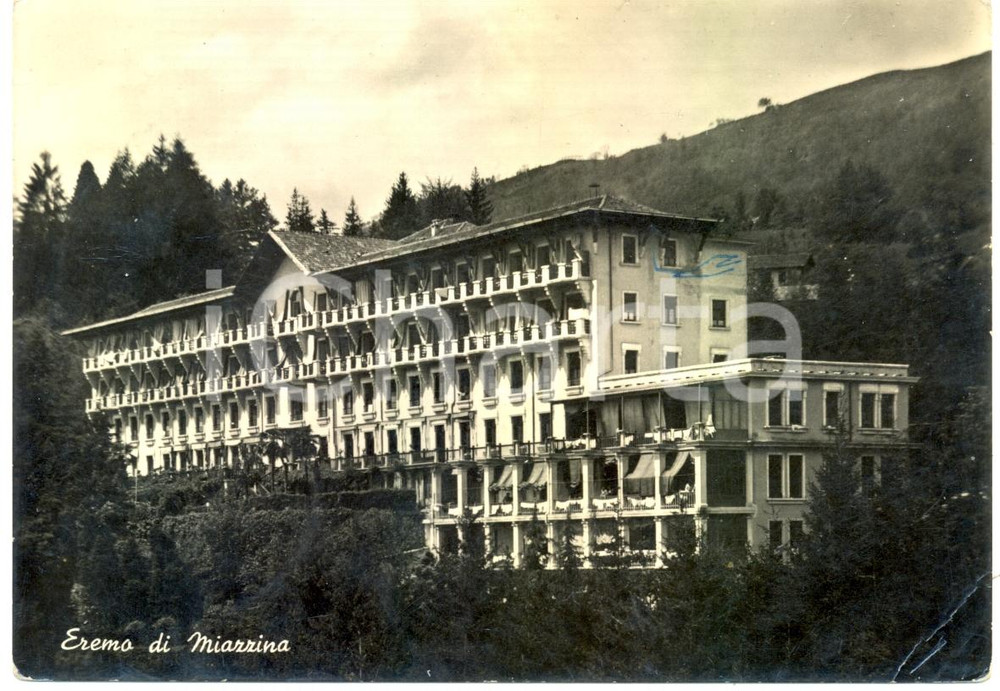 Cartolina originale da collezione 1951 CAMBIASCA (VB) La casa di cura EREMO DI MIAZZINA *Cartolina FG VG 1