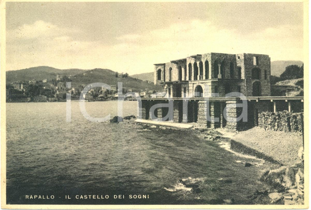 Cartolina originale da collezione 1939 RAPALLO (GE) Il Castello dei SOGNI *Cartolina FG VG 1