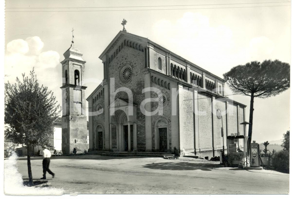 Cartolina originale da collezione 1972 MONTIGNANO (AN) Parrocchia San GIOVANNI BATTISTA *FG VG DANNEGGIATA 1