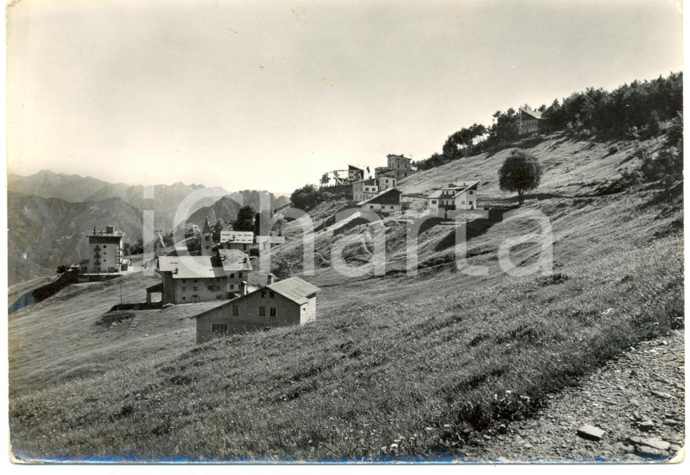 Cartolina originale da collezione 1955 ca SCOPELLO (VC) Veduta paese e ALPE MERA *Cartolina FG VG 1