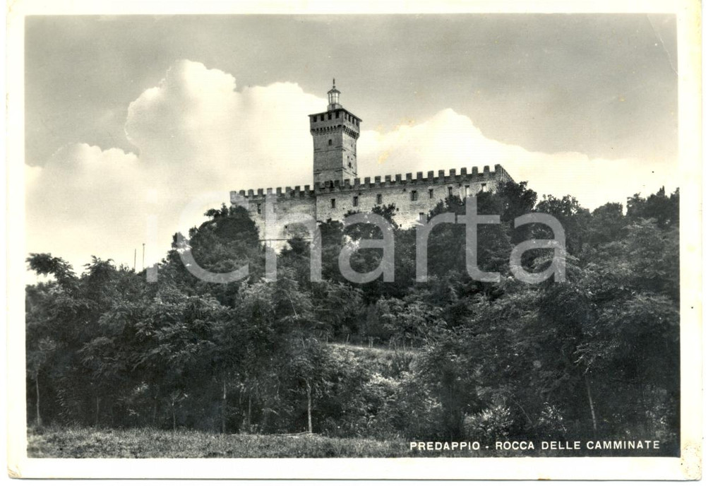 Cartolina originale da collezione 1957 PREDAPPIO (FC) La Rocca delle CAMMINATE *Cartolina FG VG 1
