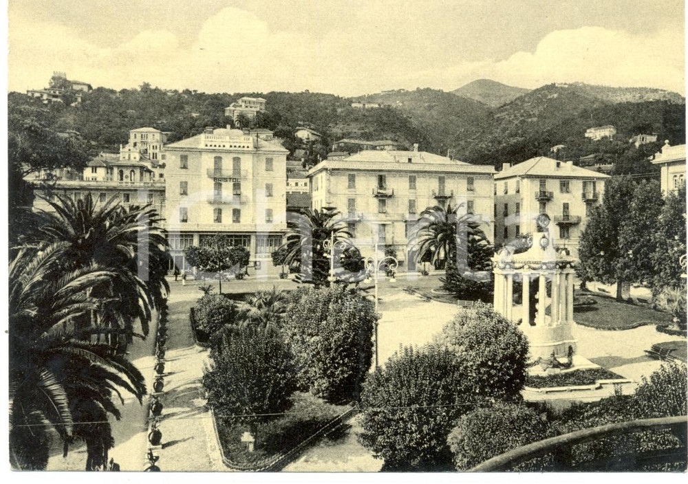 Cartolina originale da collezione 1950 ca ALASSIO SV I Giardini nella Riviera dei FIORI Cartolina FG VG 1