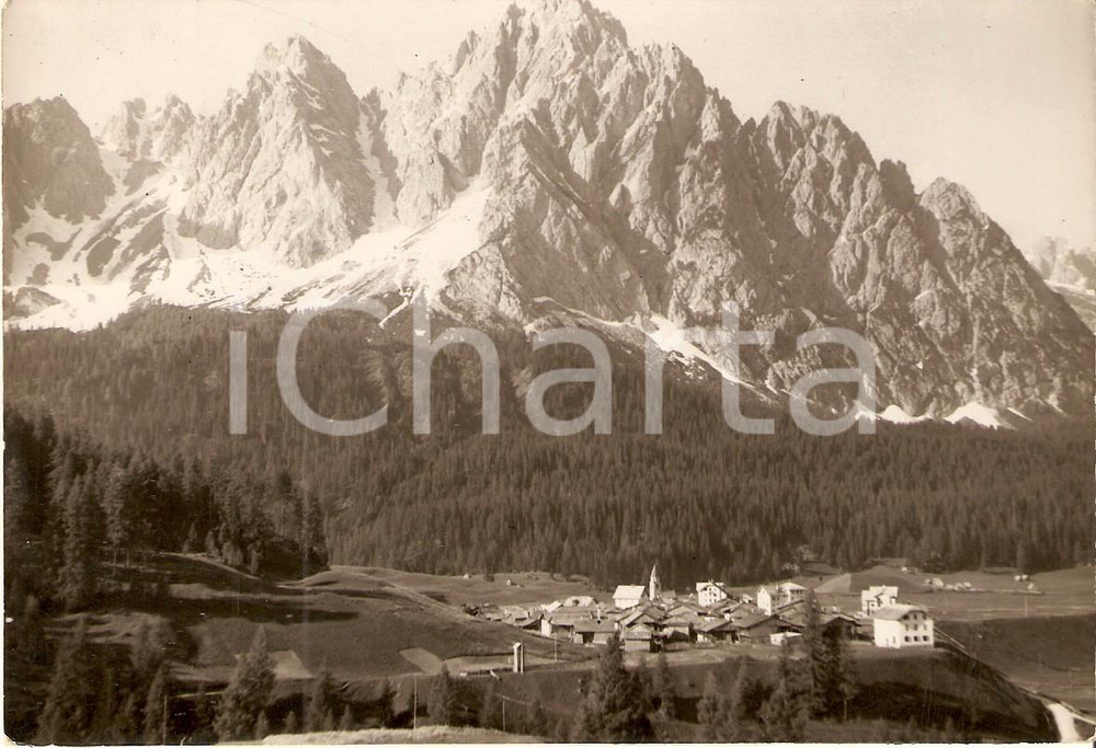 Cartolina originale da collezione 1950 SAPPADA BL Panorama del MONTE HINTERKESL Cartolina FG VG 1