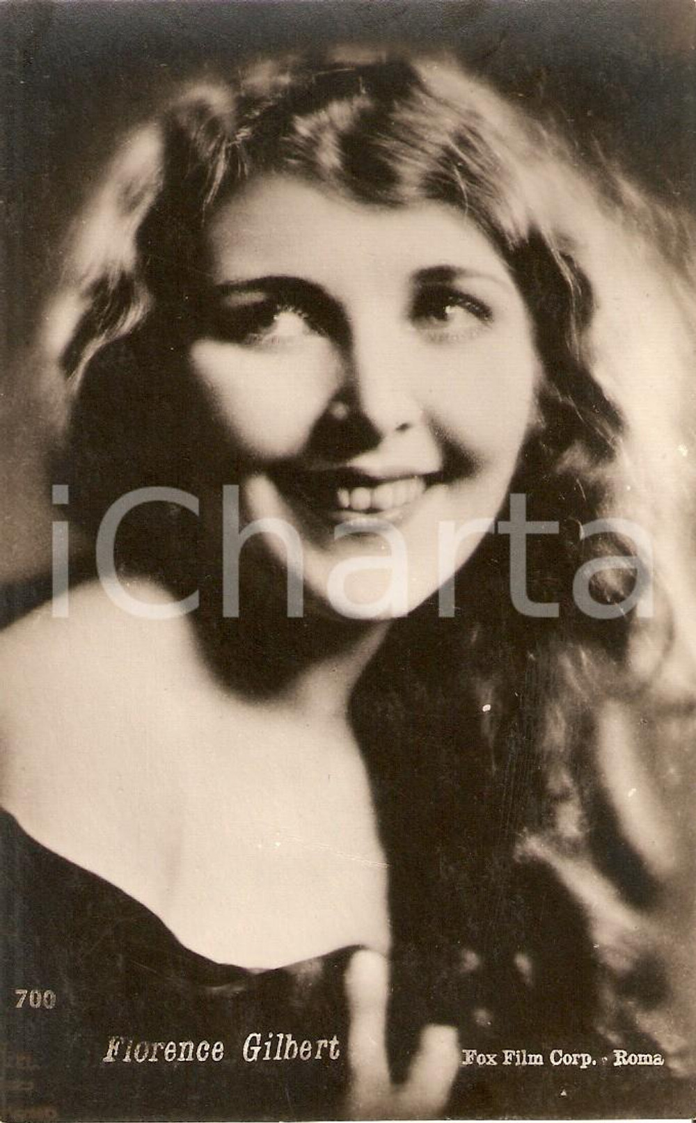 Cartolina originale da collezione 1930 ca CINEMA Actress Florence GILBERT Portrait *Cartolina FP NV 1
