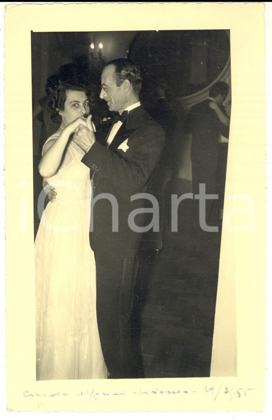 Fotografia d epoca originale 1955 LIVORNO Circolo Ufficiali  Ballo durante una serata di gala Foto 12x17 1