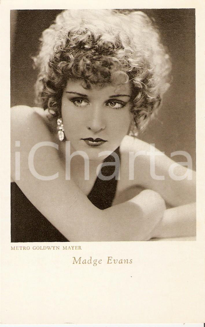 Cartolina originale da collezione 1935 ca CINEMA Actress Madge EVANS Portrait *Cartolina FP NV 1