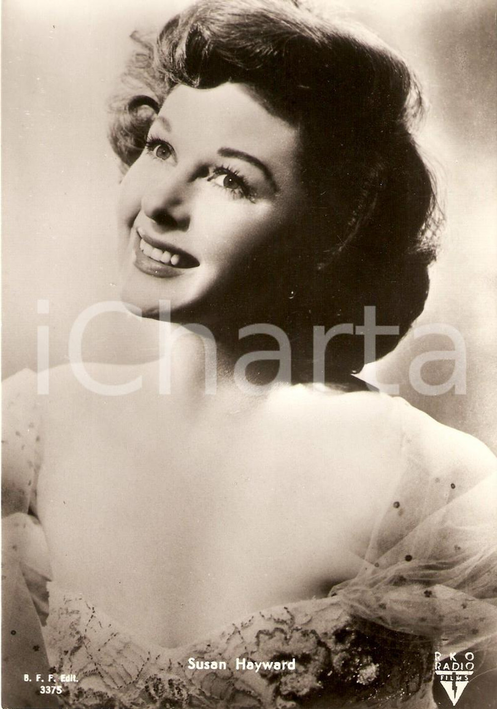Cartolina originale da collezione 1955 ca CINEMA Actress Susan HAYWARD Portrait *Cartolina FG NV 1