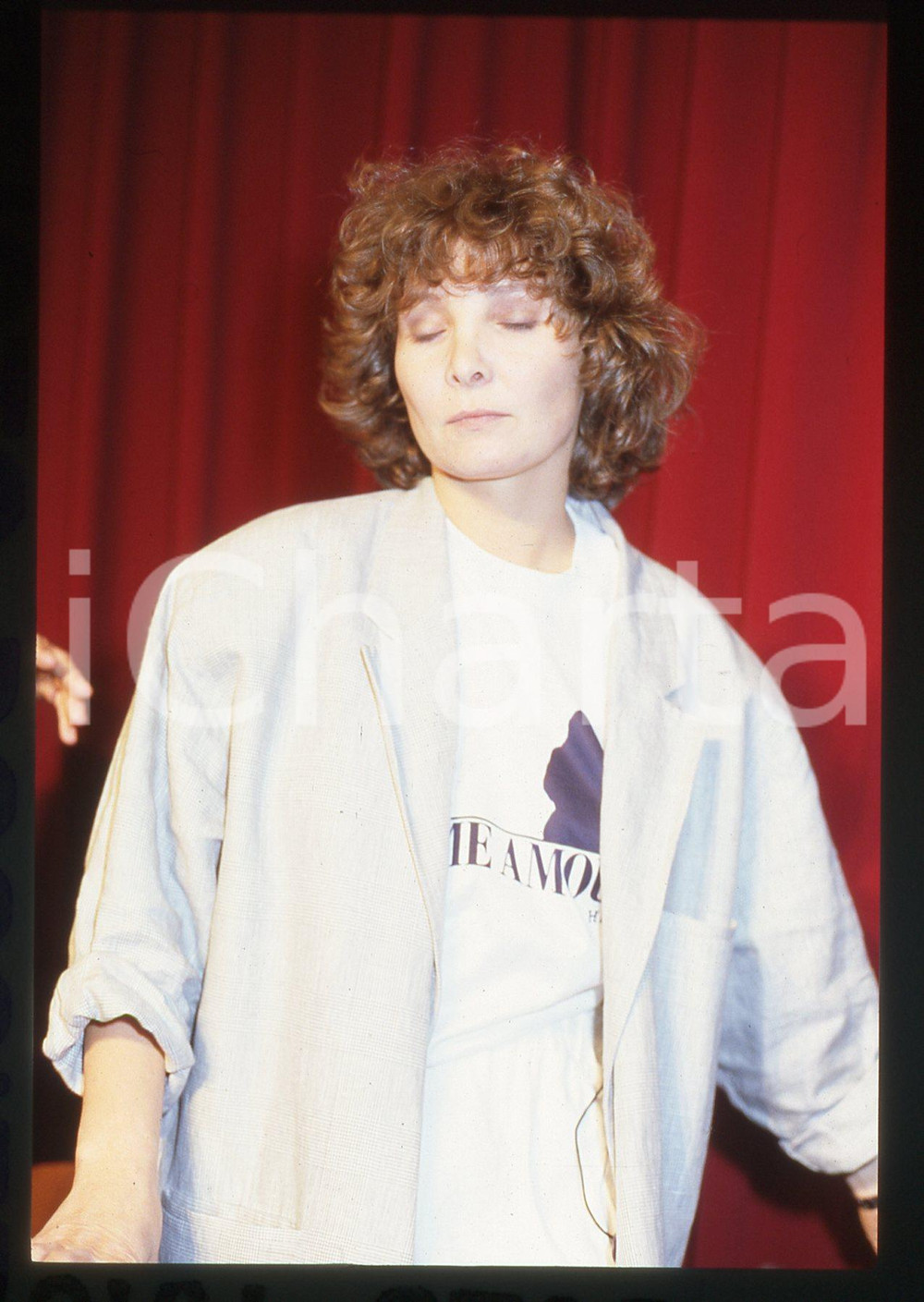 35mm vintage slide* 1987 CANNES Diane KURYS Ritratto della regista
