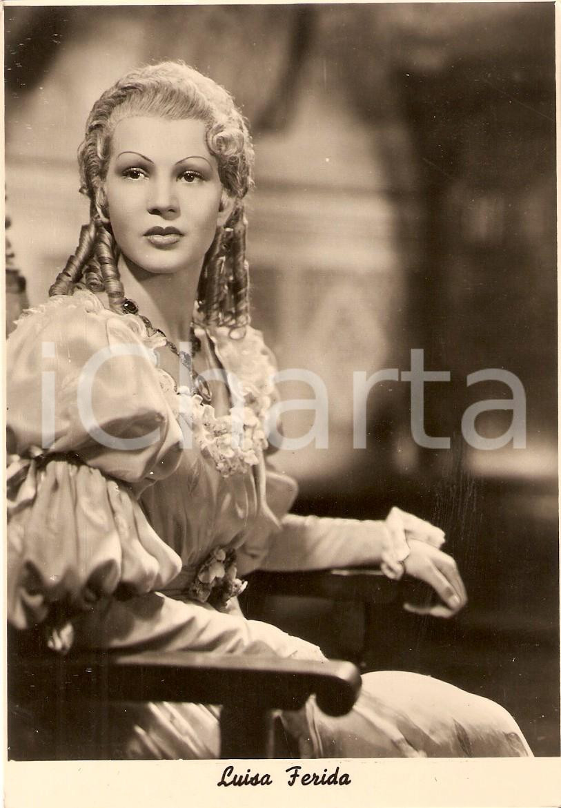 Cartolina originale da collezione 1935 ca CINEMA Actress Luisa FERIDA Portrait Cartolina FG NV 1