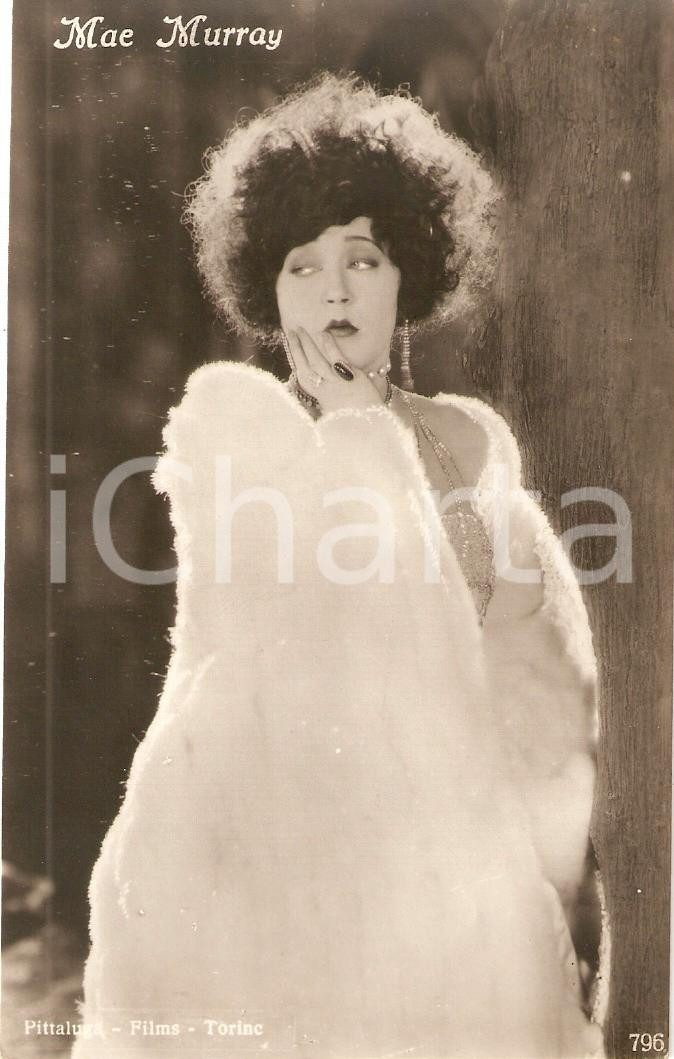 Cartolina originale da collezione 1925 ca CINEMA Actress Mae MURRAY Portrait Cartolina FP NV 1