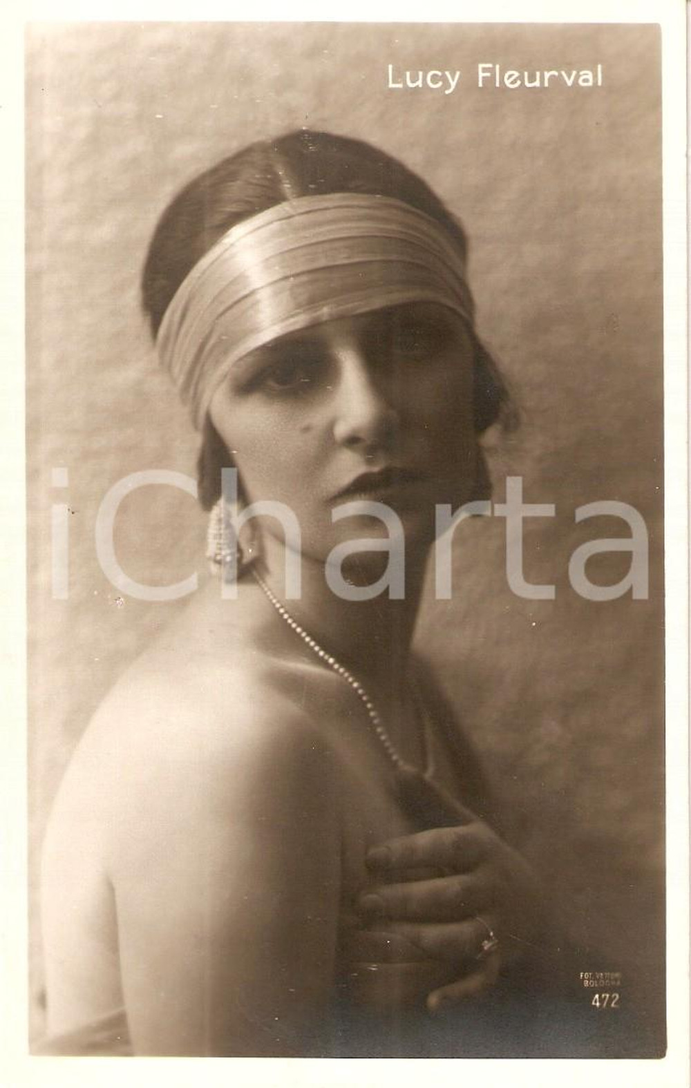 Cartolina originale da collezione 1930 ca CINEMA Actress Lucy FLEURVAL Portrait *Cartolina FP NV 1