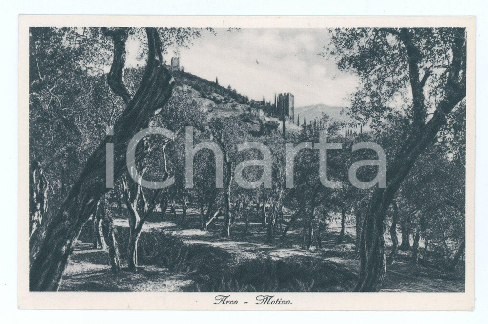 Cartolina originale da collezione 1934 ARCO TN, vedutina del Castello e dintorni Cartolina postale 1
