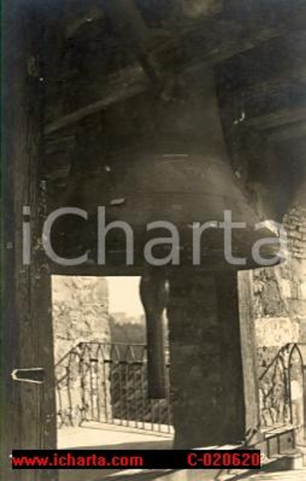 Cartolina originale da collezione 1924 TRIESTE Antica campana di SAN GIUSTO *Cartolina FP 1