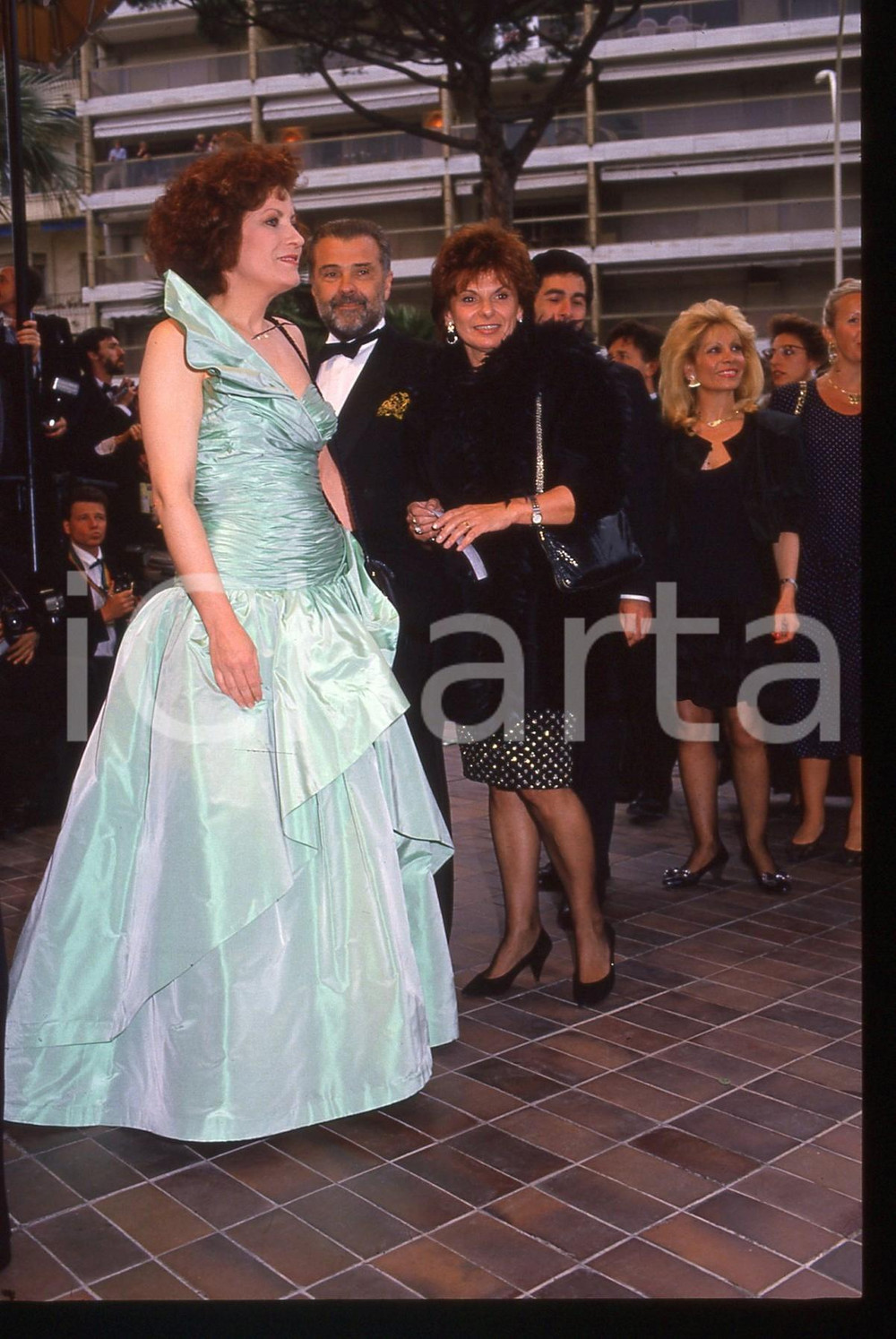 Fotografia d epoca originale 35mm vintage slide 1990 ca CANNES Andréa FERREOL al Festival del CINEMA 3 1