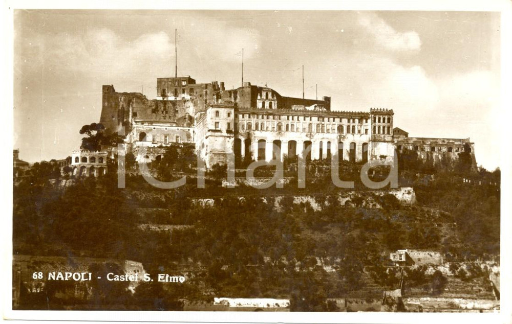 Cartolina originale da collezione 1950 ca NAPOLI Castel SANT'ELMO *Cartolina postale FP NV 1