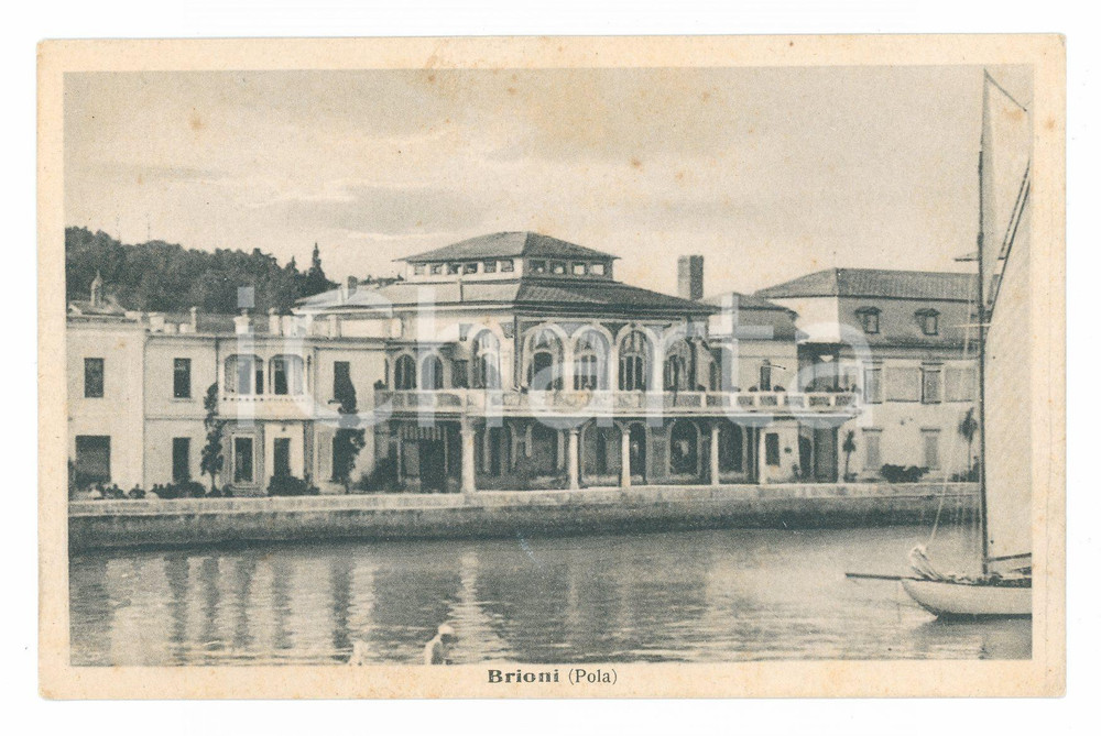 Cartolina originale da collezione 1920 BRIONI POLA autentica FP NV 1