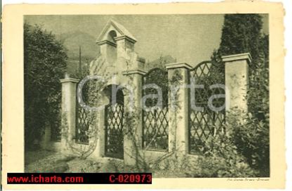 Cartolina originale da collezione 1940 VITTORIALE GARDONE RIVIERA (BS) Recinto del frutteto *Cartolina FP NV 1