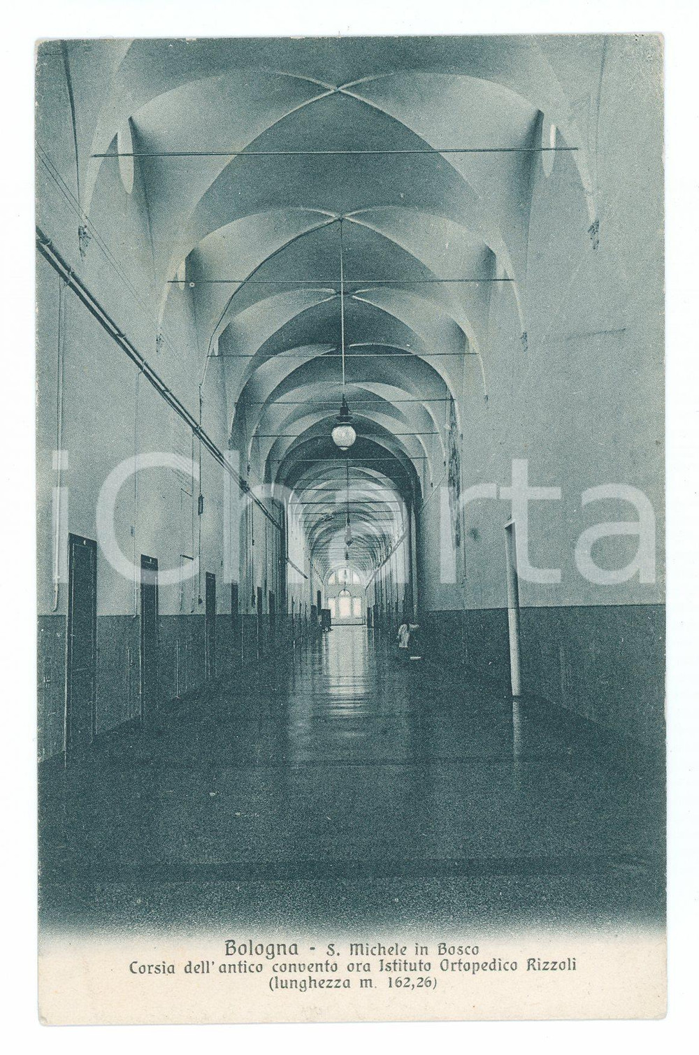 Cartolina originale da collezione 1925 BOLOGNA S. Michele in Bosco ISTITUTO RIZZOLI 1