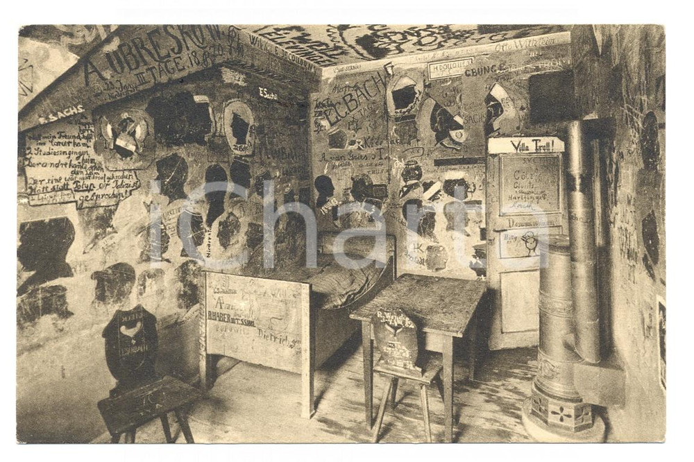 Cartolina originale da collezione 1956 HEIDELBERG D Gruss aus dem Heidelberger Carcer Cartolina postale FP VG 1