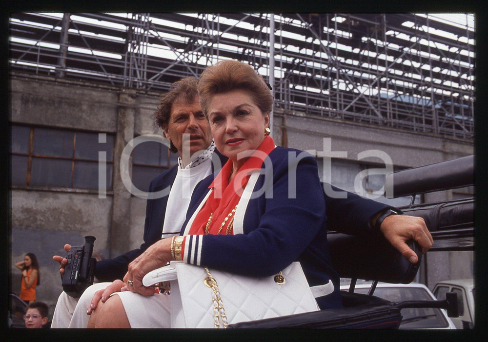 35mm vintage slide* 1991 MILANO Esther WILLIAMS - Ritratto dell'attrice (1)