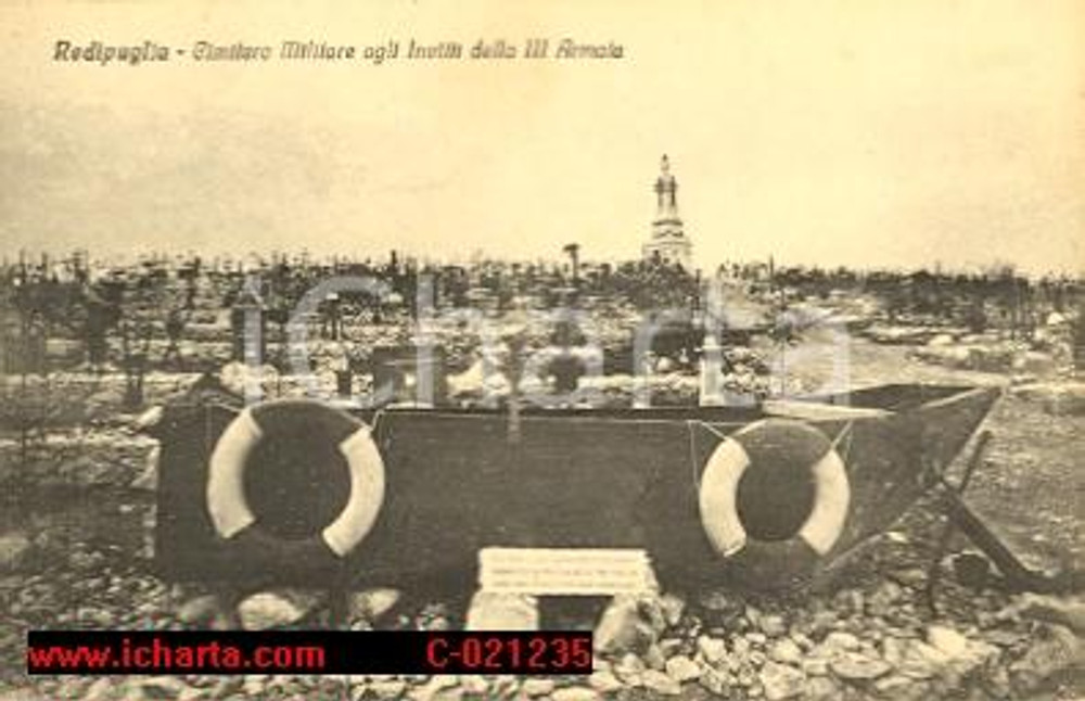 Cartolina originale da collezione 1930 ca REDIPUGLIA (GO) Cimitero militare agli invitti III Armata FP NV 1