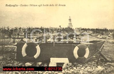Cartolina originale da collezione 1930 ca REDIPUGLIA GO Cimitero militare agli invitti III Armata FP NV 1
