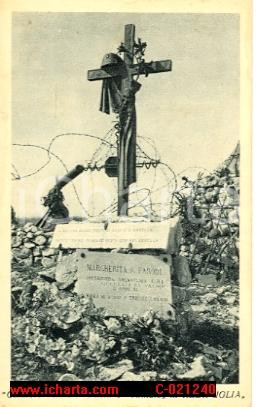 Cartolina originale da collezione 1930 ca REDIPUGLIA GO Cimitero militare  Margherita PARODI Cartolina FP NV 1