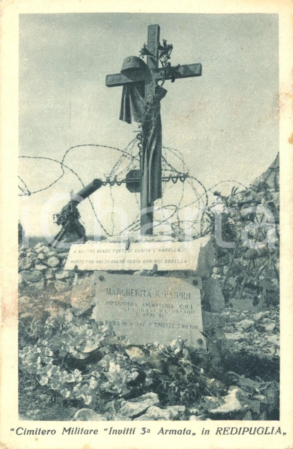 Cartolina originale da collezione 1930 ca FOGLIANO REDIPUGLIA (GO) Cimitero MILITARE - III Armata *Cartolina FP NV 1