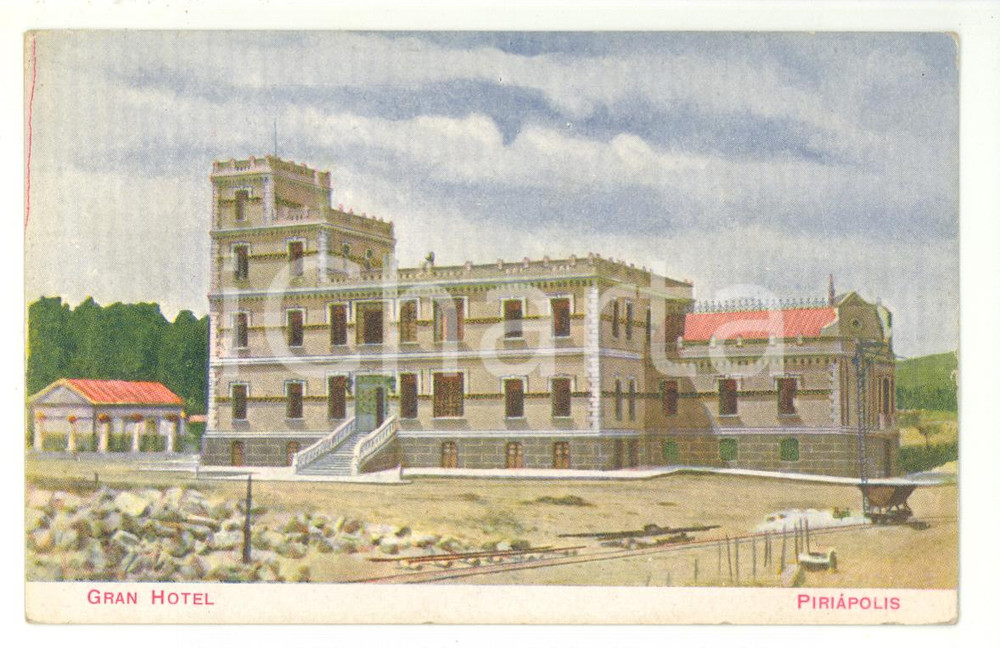 Cartolina originale da collezione 1920 PIRIAPOLIS (Uruguay) Gran Hotel old postcard 1