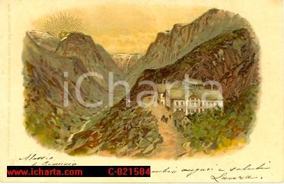 Cartolina originale da collezione 1902 SONNENSCHEIN Cartolina illustrata con brillantino 1