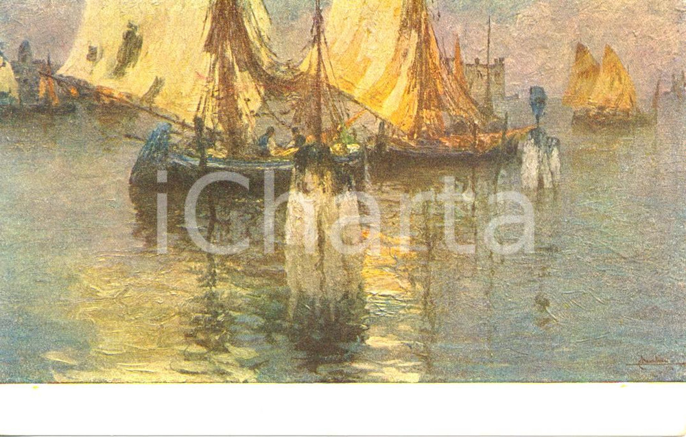 Cartolina originale da collezione 1934 Lodovico CAVALIERI - Marina *Cartolina postale FP VG 1